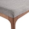 Armen Living Parker Mid-Century Dining Chair in Walnut Finish and Gray Fabric, PK2 LCPKSIGR - alternate 9